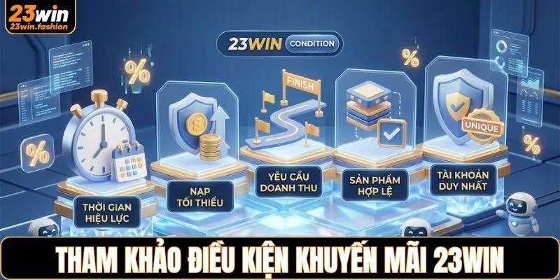 Tham khảo điều kiện khuyến mãi 23WIN