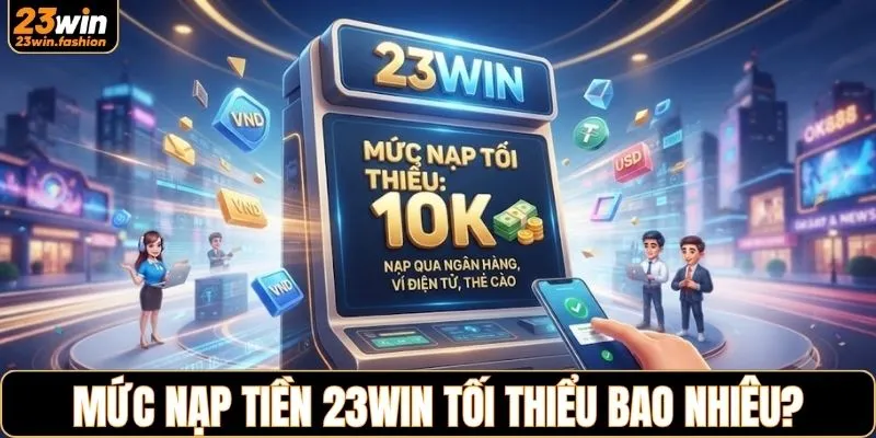 Tìm hiểu mức nạp tiền 23WIN tối thiểu bao nhiêu?