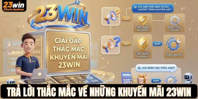 Trả lời thắc mắc về những khuyến mãi 23WIN